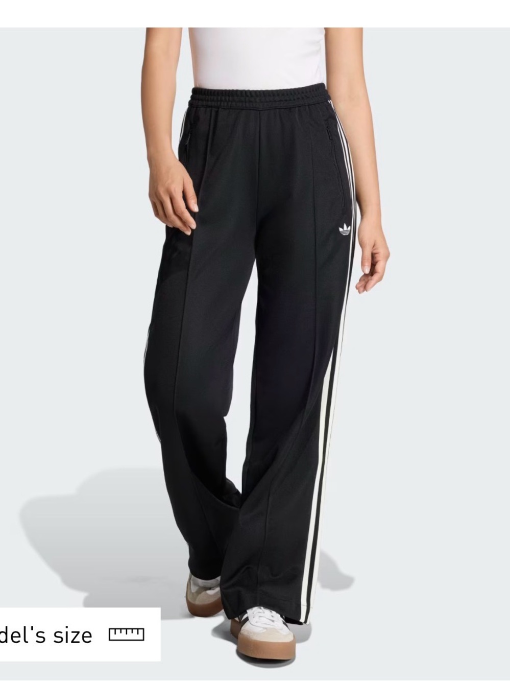 adidas Women’s Black Classic Track Pants with White Side Stripes